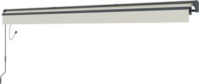 Elektrická markíza s LED osvetlením BestBerg BBSU-EL495BG / 495 x 300 cm / béžová
