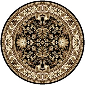 Alfa Carpets Kusový koberec TEHERAN T-117 brown kruh - 160x160 (priemer) kruh cm