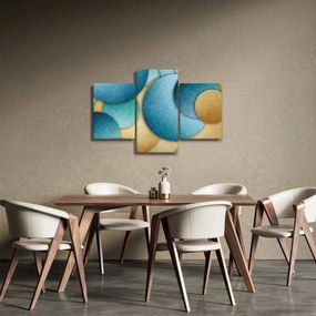 Obraz abstrakcie kruhy (90x60 cm)