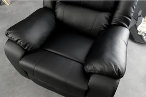Kreslo Relax 47595 Hollywood - Čierne  - Komfort-nábytok