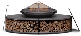 Blumfeldt Firebowl Ebeko 3 v 1, možno použiť ako gril alebo stôl, grilovací rošt + ochrana proti iskrám