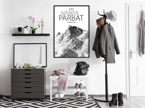 Artgeist Plagát - Nanga Parbat [Poster] Veľkosť: 30x45, Verzia: Zlatý rám s passe-partout