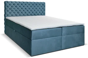 Manželská posteľ Boxspring 180 cm Orimis (modrá). Akcia -20%. Vlastná spoľahlivá doprava až k Vám domov. 1033241