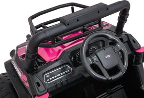 Elektrické terénne autíčko UTV LIFT ružové