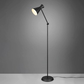 Stojacia lampa Enzo, výška 150 cm, čierna