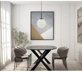 ITALUX PND-5578-1M-BK - Luster na lanku DEORE 1xE27/40W/230V čierna