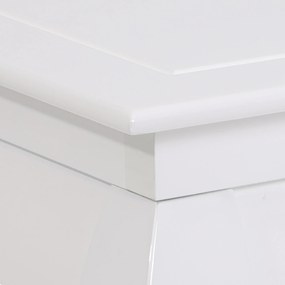 Sconto Konferenčný stolík OSAKA II biela vysoký lesk