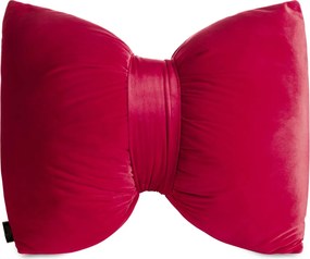 DEKORAČNÝ VANKÚŠ KOKARDA 45X55 CM BORDOVÁ