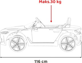 Ramiz BMW i4 batériové auto pre deti Červené + Pomalý štart + EVA + Eko koža + LED audio + Diaľkové ovládanie