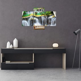 Obraz - Výhľad na kúzelné vodopády (90x60 cm)