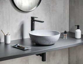 Sapho Sapho, FORMIGO betónové umývadlo na dosku, priemer 39cm, zelená matná, FG323