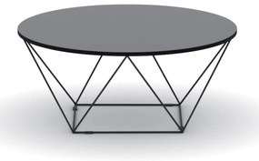 Okrúhly konferenčný stôl WIRE, priemer 105 cm, grafit