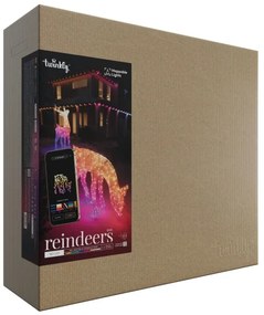 Twinkly TW3RD140SPP-TEU - LED RGBW Stmievateľný vonkajší sob 160xLED IP44 Wi-Fi