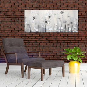 Obraz - Púpavy, maľba (120x50 cm)