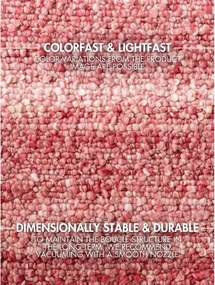 Tmavoružový ručne tkaný koberec z materiálu buklé 160x230 cm Notting Hill Portobello – Ted Baker