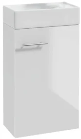 Erga Kim, závesná WC skrinka 50x23x60 cm + keramické umývadlo 50cm, biela lesklá, ERG-207-D-05016+1430