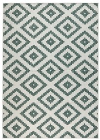 Zeleno-krémový vonkajší koberec NORTHRUGS Malta, 160 x 230 cm