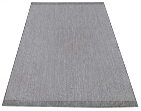 Jednoduchý a elegantný sivý hladký koberec pre všetranné využitie Šírka: 80 cm | Dĺžka: 150 cm