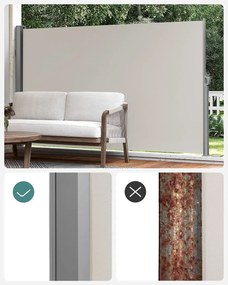 Bočná markíza Orrine 180x350 cm béžová