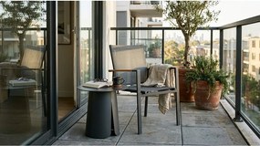 Hliníkový okrúhly záhradný stolík ø 45 cm Bryan – Bizzotto