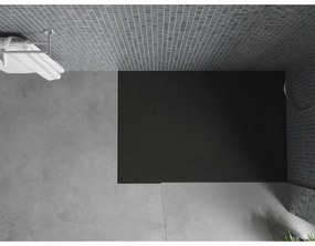 Mexen Bert, SMC obdĺžniková sprchová vanička 120 x 70 cm, čierna, 4K707012