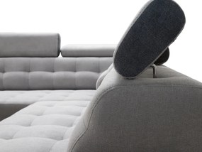 Rohová sedačka s taburetkami 277×180 Rozkladacia možnosť Relax opierky hlavy Kongo RBN15