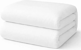 BAVLNENÉ OBLIEČKY SMOOTH 140X200 CM BIELE