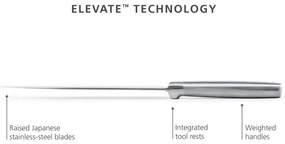 Súprava nožov so stojanom 5 ks z nehrdzavejúcej ocele Elevate Fusion – Joseph Joseph