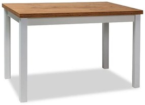 Jedálenský stôl Adam - dub lancelot / biela