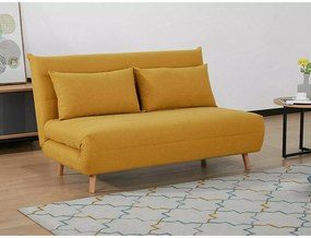 Horčicová rozkladacia pohovka SPIKE II