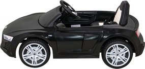 Ramiz Audi R8 LIFT Auto na batérie čierne + diaľkové ovládanie + EVA kolesá + MP3 + LED
