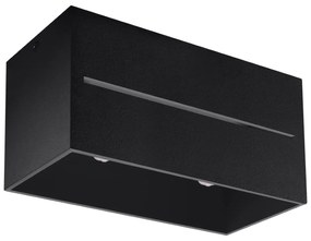 Stropné svietidlo Lobo Maxi, 1x čierne kovové tienidlo