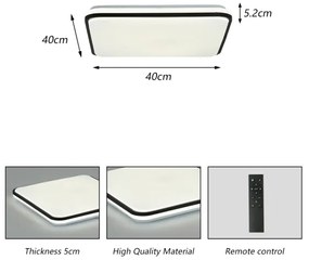 Brilagi - LED Stmievateľné svietidlo SMART LED/28W/230V 40x40 cm Wi-Fi Tuya + DO