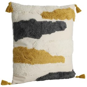 Eglo 420002 - Dekoračný vankúš CHEVERY 45x45 cm žltá/šedá
