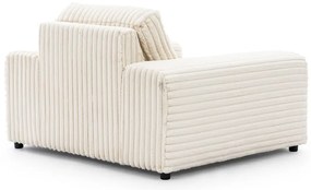 Krémové menčestrové kreslo Justin – Ropez