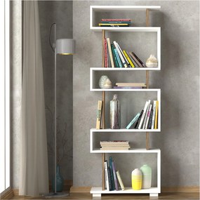 Sconto Regál BLOK orech/biela