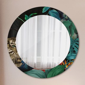 Okrúhle ozdobné zrkadlo Les v džungli fi 60 cm