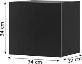 Malá obývacia zostava Virgo bielo-čierna