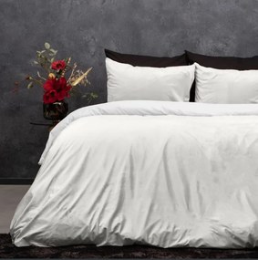 Posteľné obliečky mikroplyš velvet - biele