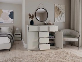 Komoda MALWA 2D6S 120 cm kašmírová