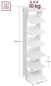 Botník BOTARO biela