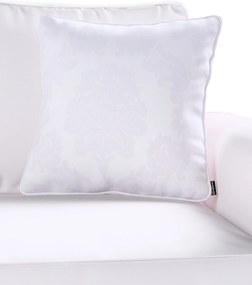 Gabika so šnúrkou, obliečka na vankúš farba produktu biela látka lesklá, zapletaná, vzorované