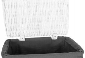 Sada košov na bielizeň biela / sivá 72 l a 114 l