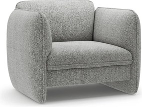 Svetlosivé ženilkové kreslo Georgia – Micadoni