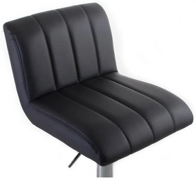 Barová stolička G21 Malea koženková, prešívaná black 60023096
