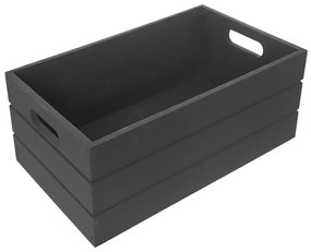 Orion Drevená debnička, antracitová, 31 x 21 x 13 cm, M