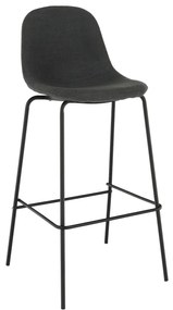 Kondela Barová stolička, tmavosivá látka/kov, MARIOLA 2 NEW 71007