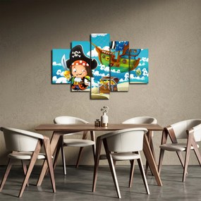 Obraz - Pirátsky poklad (150x105 cm)