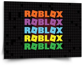 Sablio Obraz ROBLOX Farebný text - 150x110 cm