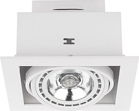 NOWODVORSKI Stropné podhľadové osvetlenie DOWNLIGHT, 1xGU10, 75W, 19x19cm, hranaté, biele